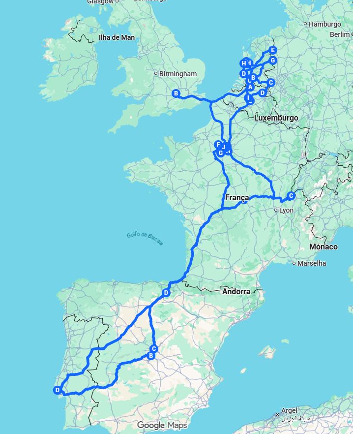 rota 1 de viagens
